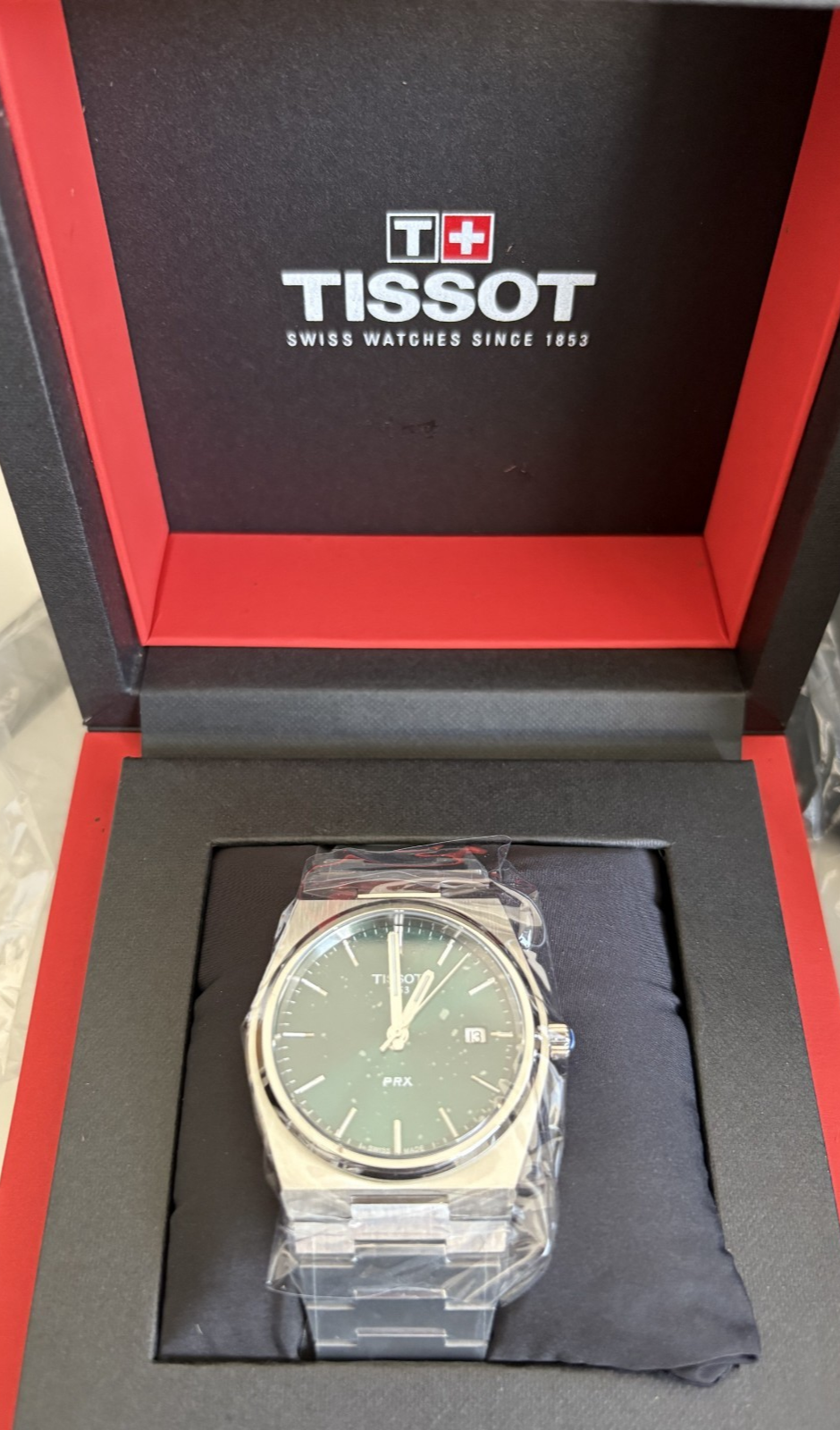 Tissot PRX Grün Herrenuhr - T137.410.11.091.00 40mm / BRANDNEU