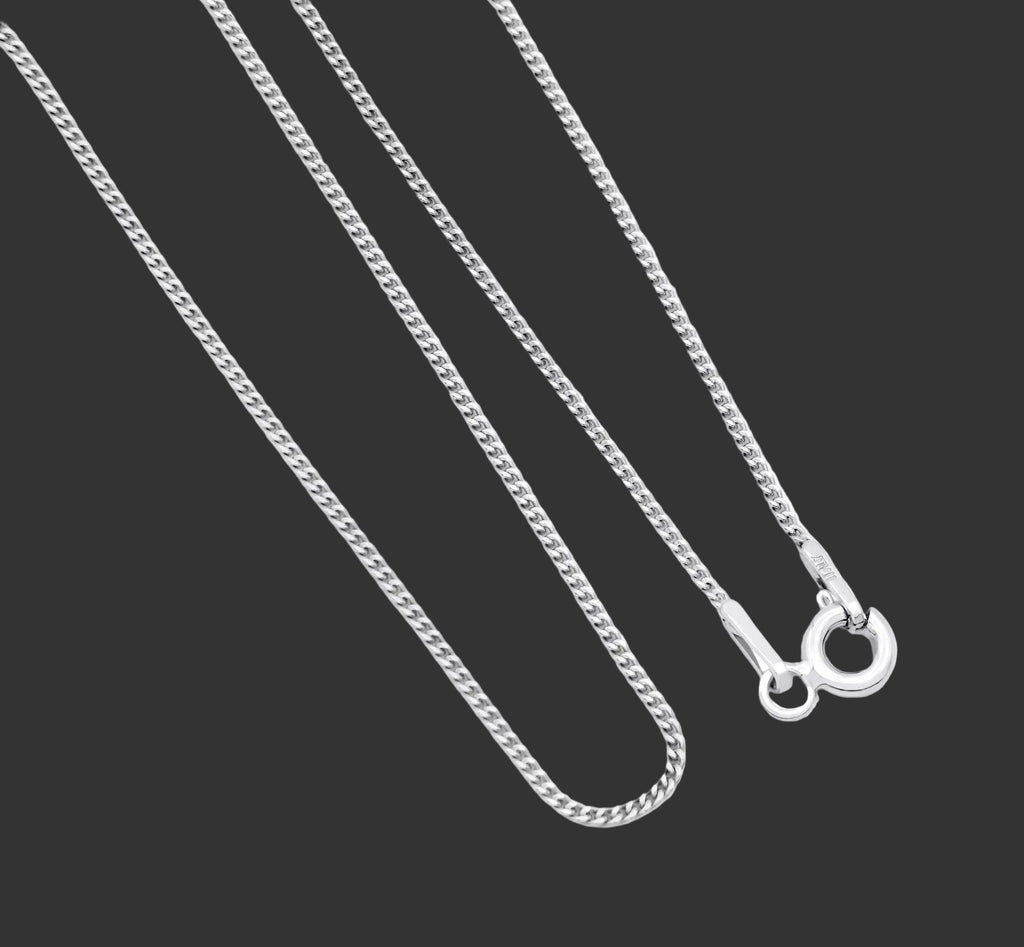 Panzerkette 925 Silber Halskette 1mm 50cm Silberhalskettekette Damen/ Herren
