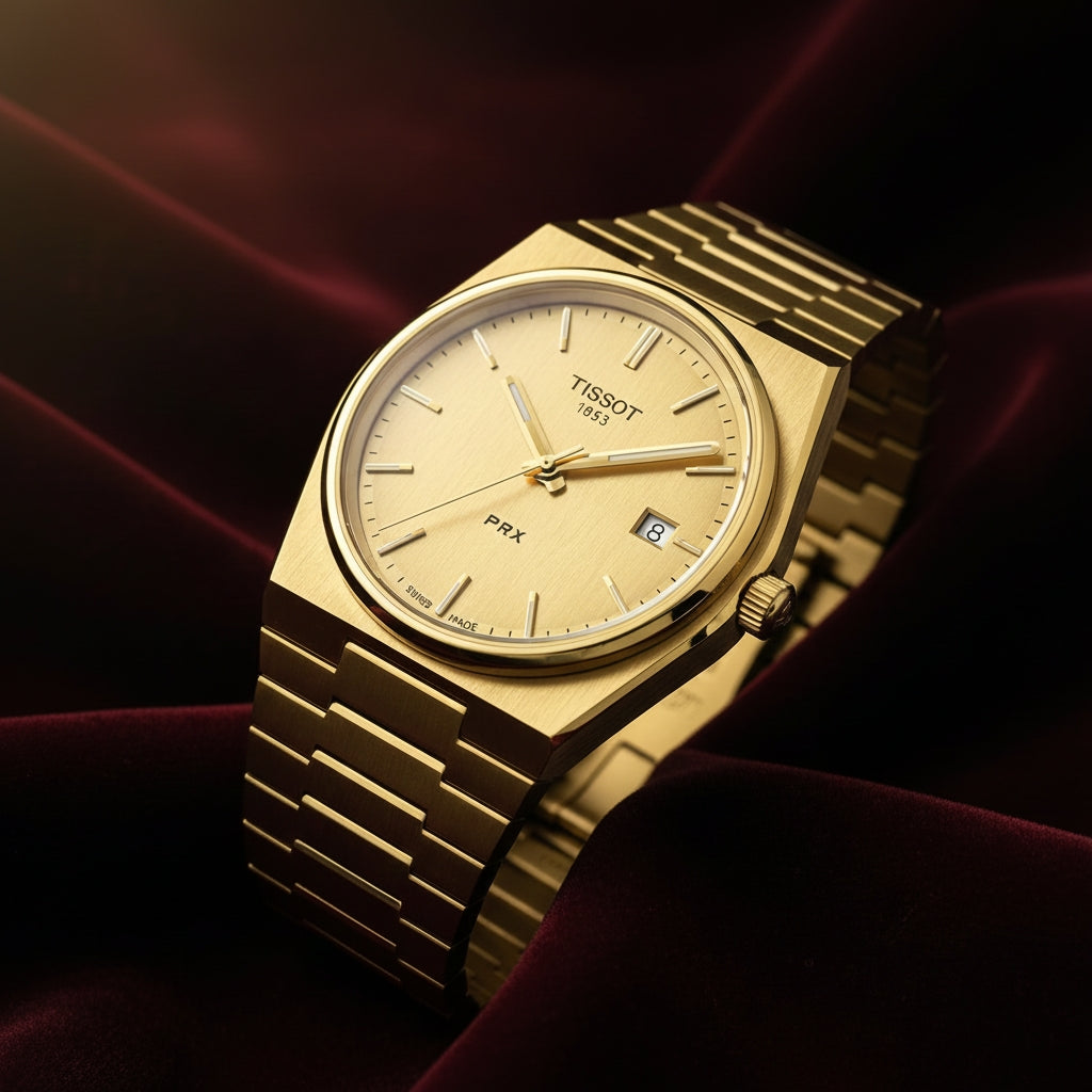 Tissot PRX Gold Ziffernblatt Herrenuhr 40mm T1374103302100