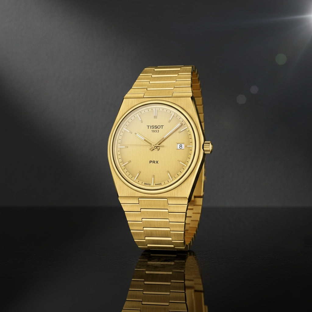 Tissot PRX Gold Ziffernblatt Herrenuhr 40mm T1374103302100