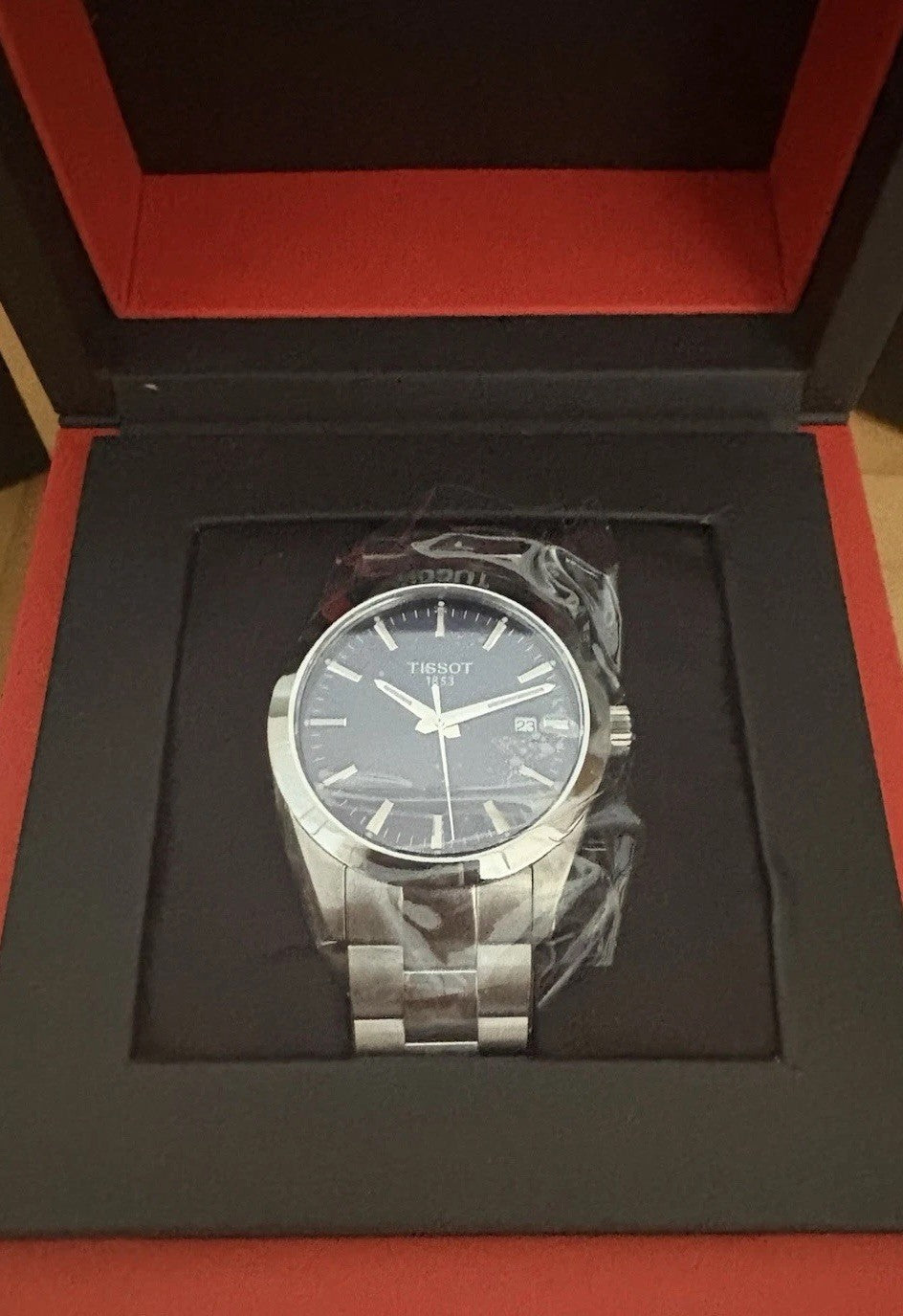 TISSOT GENTLEMAN T127.410.11.041.00 BLAU / BLUE / QUARZ UHR WATCH